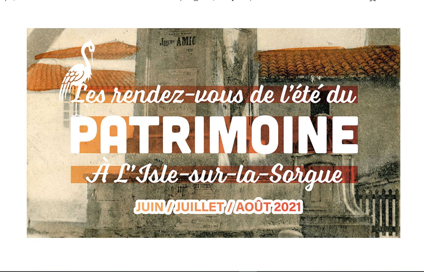 Les RDV de l’été de la Direction du Patrimoine