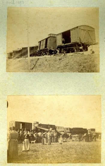 Accident ferroviaire d’avril 1892 (déraillement du train Avignon-Cavaillon)
Fonds Pierre Croset © Ville de L’Isle-sur-la-Sorgue