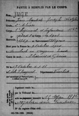 © Ministère des armées - Mémoire des hommes